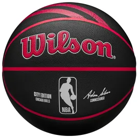 Wilson Basketball NBA Team City Collector Chicago Bulls In/Out Ball schwarz 7