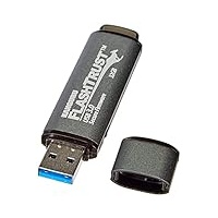 Kanguru Flash Trust USB-Stick (USB 3.0, 32 GB, Schwarz)