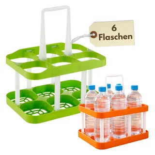 GarPet Flaschenkorb Flaschenträger 6 Flaschen 21 x 30 x 32 cm mehrfarbig