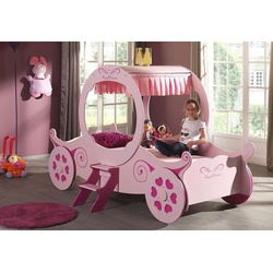 Vipack Kinderbett, Bett "Kutsche" rosa