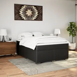 vidaXL Boxspringbett 140 x 200 cm Schwarz