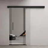doporro Amalfi-plus 20 rechts 90 x 205 cm transparent schwarz