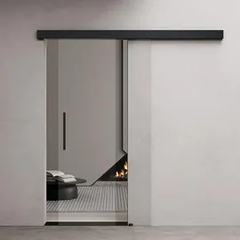 doporro Amalfi-plus 20 rechts 90 x 205 cm transparent schwarz