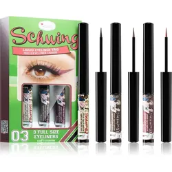 theBalm Schwing® Liquid Eyeliner Trio dauerhafter flüssiger Eyeliner 3x1.7 ml