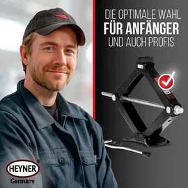 Heyner Wagenheber Stahl/Gummi/Kunststoff 320–442 mm schwarz