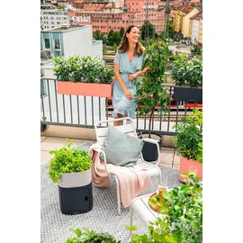 LECHUZA Balconera Color 80 Komplettset 80 x 19 x 19 cm korallrot