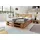 sunnypillow Palettenbett M2 180 x 200 cm Braun