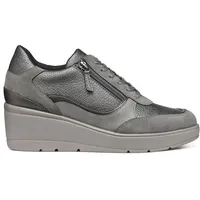 GEOX Damen D ILDE A Sneaker, DK Grey, 39