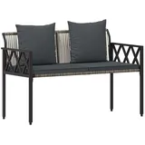 vidaXL Gartenbank 116 x 56 x 75 cm Grau
