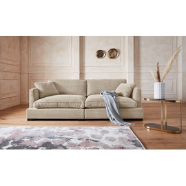Guido Maria Kretschmer Home & Living Guido Maria Kretschmer Home&Living Big-Sofa »Annera«, weicher Sitzkomfort, mit extra tiefen Sitzflächen, Füllung mit Federn beige