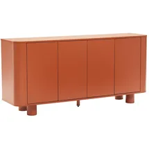 Oviala 160 x 75 x 40 cm Rot / Terrakotta