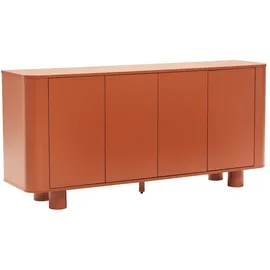 Oviala 160 x 75 x 40 cm Rot / Terrakotta