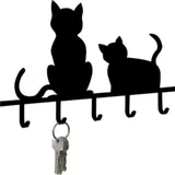 WENKO Schlüsselbrett Schlüsselboard KATZEN mit 5 Haken, (1 St)