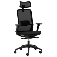 Mayer Sitzmöbel Mayer Bürostuhl, 2481_KS Stoff schwarz, Gestell schwarz