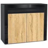 Vladon Kommode, Eiche, 108x92x40 cm, Wohnzimmer, Kommoden & Sideboards,