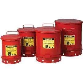 ASECOS Sicherheitssammelbehälter 80 l Stahlblech D470xH600mm Rot