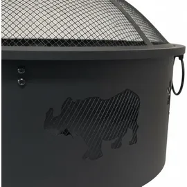 Relaxdays Feuerschale Ø 64 cm Schwarz