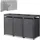 ML-Design Mülltonnenbox 200 x 80 x 124 cm anthrazit