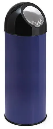 Hardwex Abfallbehälter mit Federklappe 55 l, blau-schwarz