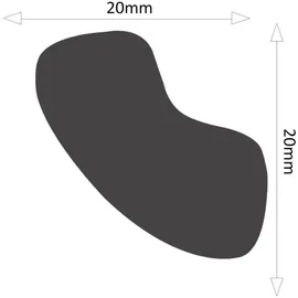 MDEKOR 40 Meter Deckenleisten XPS Abschlussleiste 20x20mm Styroporleiste ND20