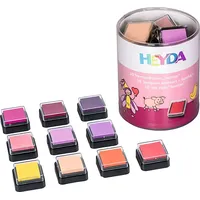 Heyda Stempelkissen-Set Mini Sunrise 3 x 3 cm Sonnengelb/Hautfarben/Apricot 10 St.