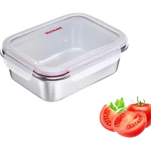 Westmark Edelstahl Lunch Box Frischhaltedose, 1300 ml