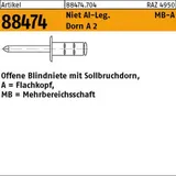 Gesipa Blindniete Alu/Niro Flachrundkopf 3,2 x 11 1000 Stück
