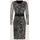 Madeleine Etuikleid Animal-Print Beige/Schwarz 48