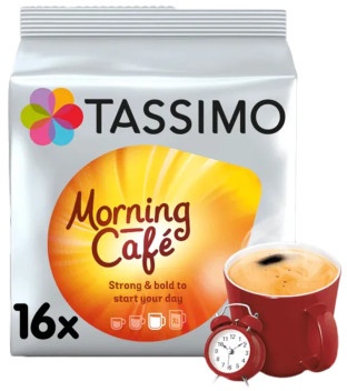 Kaffeekapseln Tassimo Morning Cafe (kompatibel mit Bosch Tassimo Kapsel-Maschinen), 16 Stk.