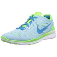 Nike Free 5.0 TR Fit 5 704674, Unisex-Erwachsene Laufschuhe, Blau (Stilles Blau/Blitz-Limone/Weiß/Blaue Lagune 400), 35.5 - 35.5 EU