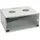 HMF 65704-07 Serverschrank 19 Zoll 4 HE | 400 mm Tiefe | Glastür | Lichtgrau