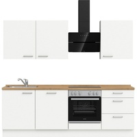 nobilia® elements Küchenzeile ""elements premium"«, vormontiert, Ausrichtung wählbar, Breite 240 cm, ohne E-Geräte