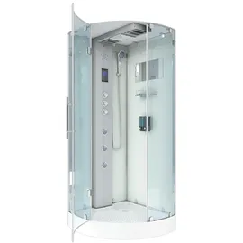 AcquaVapore D37-10L3-EC Dusche Dampfdusche Duschtempel Duschkabine -Th. 90x90 MIT 2K Scheiben Versiegelung