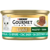 Gourmet Gold Katzenfutter Kaninchen 85g