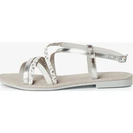 TAMARIS SANDALE für Damen, silber, Größe 38 EU