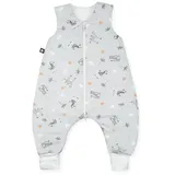 Julius Zöllner Babyschlafsack Savanne grau Jumper Jersey 104 (1 tlg), Schlafsack Babyschlafsack bunt
