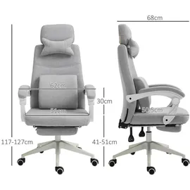 Vinsetto Gamingstuhl Grau