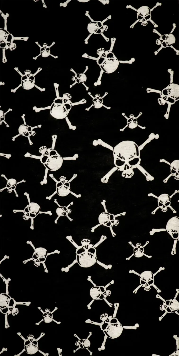 Modeka Pirates, couvre-chefs multifonctionnels - Noir/Blanc - Taille unique