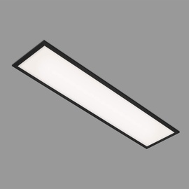 Briloner - LED Panel, LED Deckenleuchte, Deckenlampe 22 Watt, 2.300 Lumen, 4.000 Kelvin, Weiß-Schwarz, 1.000x250x60mm (LxBxH), 7067-015