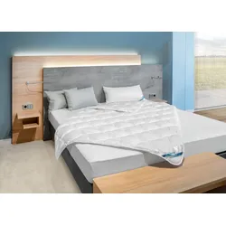 Naturfaserbettdecke BECO "BeCo Tencel", beige (natur), B:155cm L:220cm, Bezug: 55% Lyocell (TENCEL), 45% Baumwolle. Füllung: 100% Lyocell (TENCEL), Bettdecken