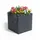 Relaxdays Hochbeet 75 x 75 x 80 cm Grau