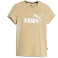 Puma Ess Logo Kurzarm-t-shirt - Sand Dune - S