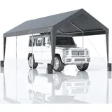 Vevor Zeltgarage Garagenzelt Lagerzelt Carport PE 3x6x2,8m Grau