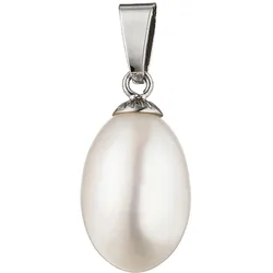 Perlen-Anhänger JOBO "Anhänger mit Perle", silber (silber 925), Schmuckanhänger, Damen, Silber 925 (Sterlingsilber)-Perlen, Silber 925 (Sterlingsilber), Perlen, 925 Silber mit einer Süßwasser-Zuchtperle