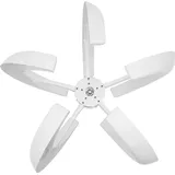 Vertikale Windkraftanlage - 600W Windgenerator - 24V Niederspannung - Laternenform - Nylonfaser - für Haus, Garten & Boot - weiß - Weiß