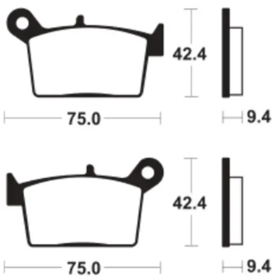 TECNIUM Gesinterde metalen remblokken - MA498