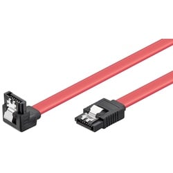 Goobay HDD S-ATA-Kabel 1,5 GBit/s/3 GBit/s 90° Clip - SATA L-Typ Stecker > SATA L-Typ Stecker 90°