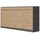 SMARTBett 90 x 200 cm Anthrazit/Wildeiche