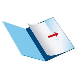 Durable Personalhefter Kunststoff blau DIN A4 5x kaufmännische Heftung, 5 St.