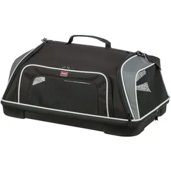 TRIXIE Airline Tasche Boarding, 55 × 23 × 40 cm, schwarz/grau